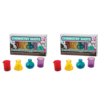 8pc Funtime Gifts 30ml Chemistry Shots Glasses Drinkware Set