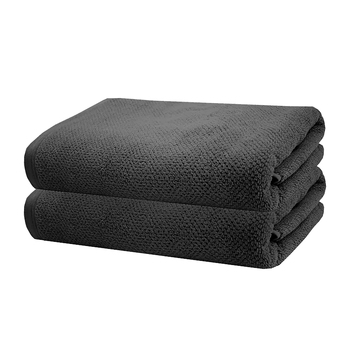 2pc Bambury Angove Bath Towel 70x140cm Charcoal