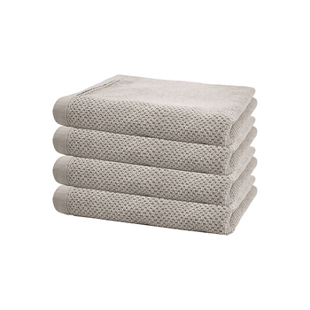 4pc Bambury Home Living soft Angove Hand Towel 40x70cm Pebble 40 x 70cm