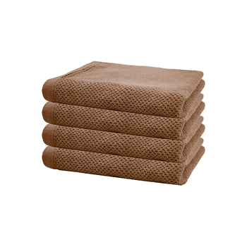 4pc Bambury Home Living Angove Hand Towel 40x70cm Woodrose Cotton Woven