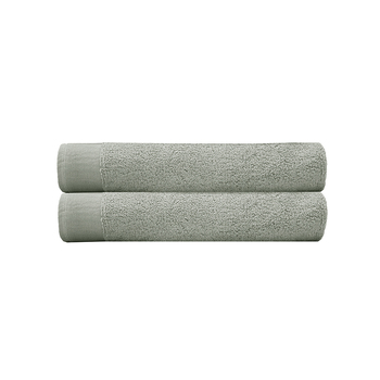 2pc Bambury Ultra soft Elvire Bath Towel 2 Pack Sage Cotton Woven