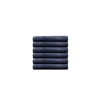 Bambury Ultra soft Elvire Face Washer Navy 33x33cm Cotton Woven
