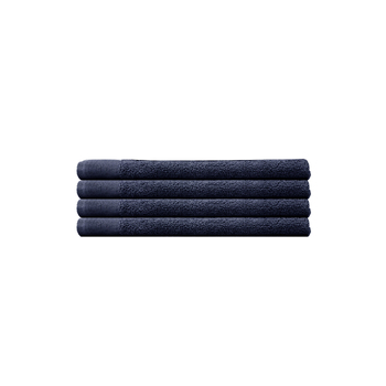 4pc Bambury Home Living Ultra soft Elvire Hand Towel Navy Cotton Woven