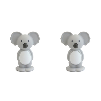 2PK Bubba Blue Koala Baby/Childrens Teething Toy, Grey 3m+