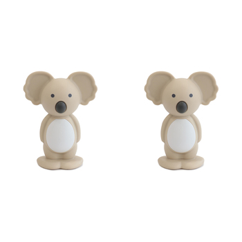 2PK Bubba Blue Koala Baby/Childrens Teething Toy, Sand 3m+