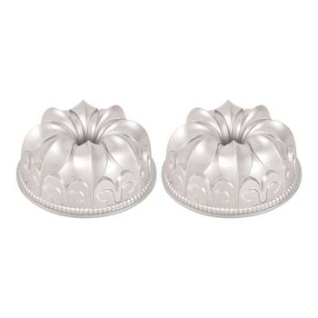 2PK Brunswick Bakers Chateau Cast Bundt Pan Aluminum Non-Stick 23x10cm