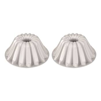2PK Brunswick Bakers Pinnacle Cast Bundt Pan Aluminum Non-Stick 23x9cm