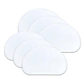 3x 3pc Brunswick Bakers Flexible Dough Cutter/Scraper - White