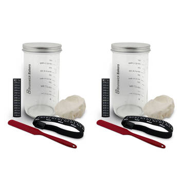 2x 6pc Brunswick Bakers Sourdough Starter Kit Bread Baking Tools