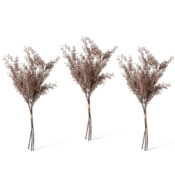 3PK E Style Artificial 61cm Plastic Heather Decor Bundle - Dusty Pink