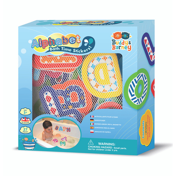 Buddy & Barney Bath Time Stickers Alphabet Kids 3y+