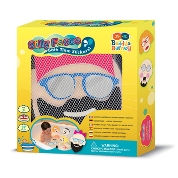 Buddy & Barney Bath Time Stickers Silly Faces Kids 3y+