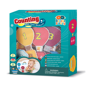 Buddy & Barney Bath Time Stickers Counting Kids 3y+