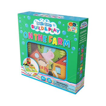 14pc Buddy & Barney Fun Bath Time Build And Play Farm Toy 3y+