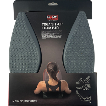 Body Sculpture Yoga Sit-Up Foam Pad Back Support Exercise - Black