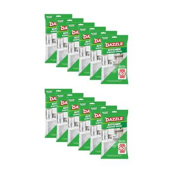12x 40pc Dazzle Antibacterial Kitchen Surface Super Strong Jumbo Cleaning Wipes