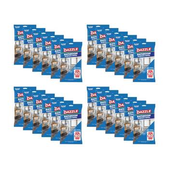24x 40pc Dazzle Antibacterial Bathroom Surface Super Strong Jumbo Cleaning Wipes