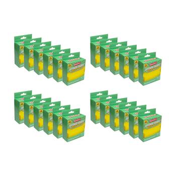 24PK Dazzle Household Cleaning Heavy Duty Sponge Buddy Yellow