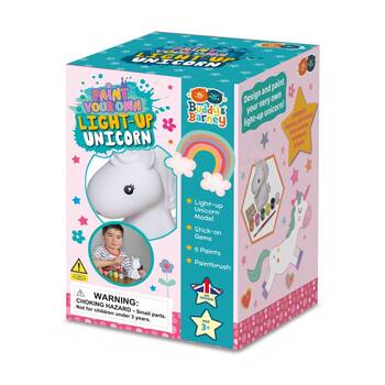 Buddy And Barney Paint Your Own Light Up Unicorn LED Craft Kit 3Y+