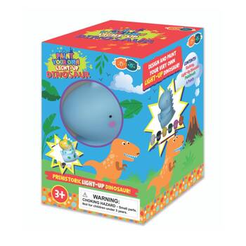 Buddy And Barney Paint Your Own Light Up Dinosaur LED Craft Kit 3Y+