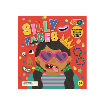 Buddy & Barney Reusable Silicone Sticker Book Silly Faces 3y+