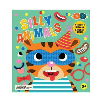 Buddy & Barney Reusable Silicone Sticker Book Silly Animals 3y+