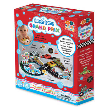 35pc Buddy & Barney Bath Time Racing Car Grand Prix Set 3y+