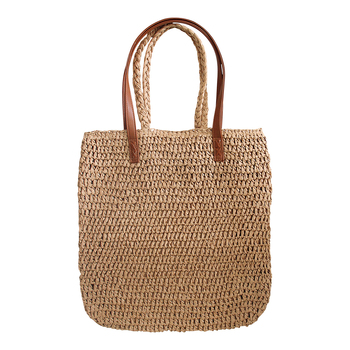 LVD Paper 40cm Shopper Ladies/Women's Bag w/ Double Handle - Brown