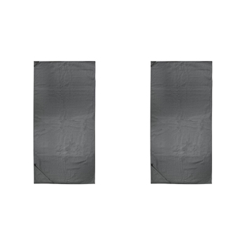 2PK Bambury Matrix Workout Microfibre Gym Towel Large Charcoal 60 x 120cm