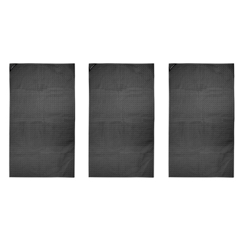 3PK Bambury Matrix Workout Microfibre Gym Towel Small Charcoal 40 x 70cm
