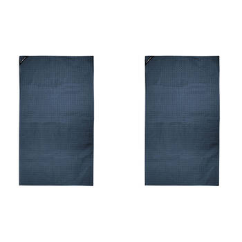 2PK Bambury Matrix Absorbent Microfibre Gym Towel Lightweight 40x70cm Denim