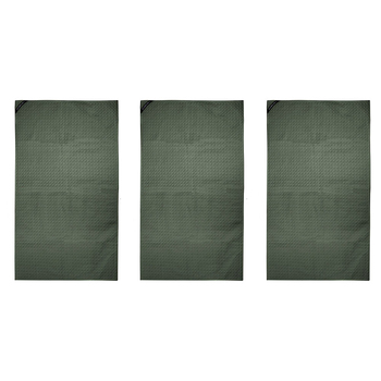 3PK Bambury Matrix Workout Microfibre Gym Towel Small Moss 40 x 70cm Knitted