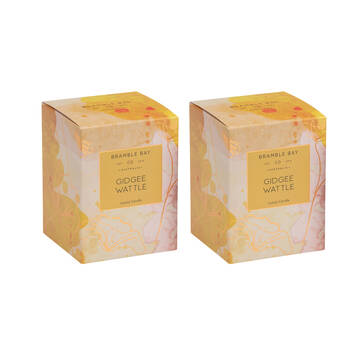 2PK Bramble Bay Native Plum Gidgee Wattle Scented Ceramic Candle 270g