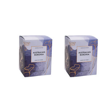 2PK Bramble Bay Native Plum Australian Boronia Scented Ceramic Candle 270g