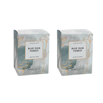 2PK Bramble Bay Native Plum Blue Gum Scented Ceramic Candle 270g
