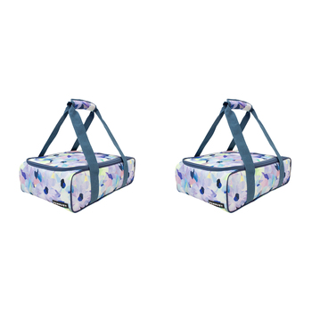 2PK Bambury Ambrosia Insulated Food Carrier Cooler Bag 40x27cm