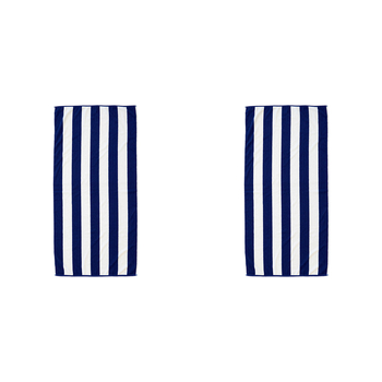 2PK Bambury Cotton Ecobeach Towel 75x150cm - Royal Blue