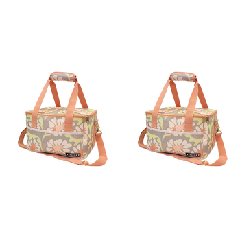2PK Bambury Sadie Cooler Bag Insulated Food Carrier Small