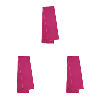 3PK Bambury Gym Workout Snap Cold Towel 30x100cm - Fuchsia