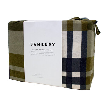 Bambury Devin 160GSM Flannelette Bedding Sheet Set Double