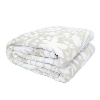 Bambury Liv Ultraplush 280GSM Bedding Blanket Pebble Super King