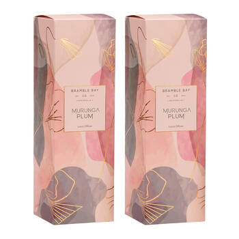 2PK Bramble Bay Native Reed Diffuser Murunga Plum Scented Home Fragrance 150ml