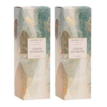 2PK Bramble Bay Native Reed Diffuser Lemon Ironbark Scented Home Fragrance 150ml