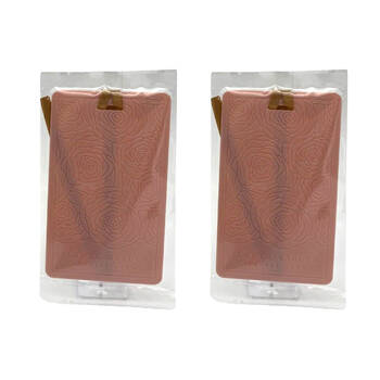 2x 2pc Bramble Bay Fragrance Car Air Freshener Soft Rose Country Garden Pink