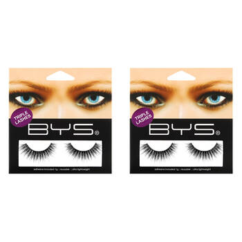 2PK BYS Triple Luxe 1g Lash Extensions Black