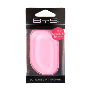 BYS Ultimate 2-In-1 Silicone/Sponge Oblong Blender Pink