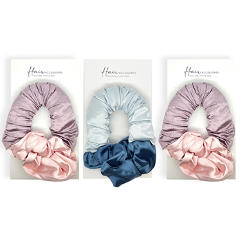3PK Hair Tie Accessories Heat Free Overnight Styling Curler Tool Assorted