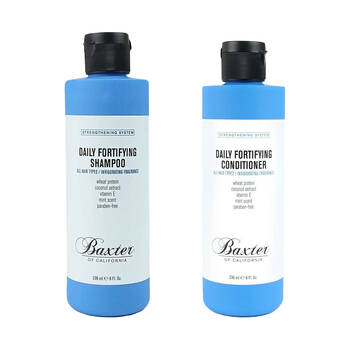 2pc Baxter of California Daily Fortifying Men's Shampoo & Conditioner 236ml