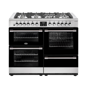 Belling 110cm Cookcentre Dual Fuel Range Cooker - Stainless Steel