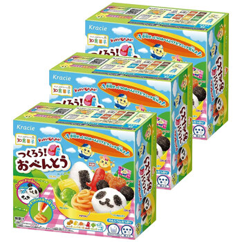 3PK Kracie Popin' Cookin' DIY Bento Japanese Candy Confectionery